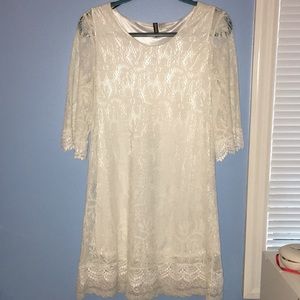 H&M white lace dress